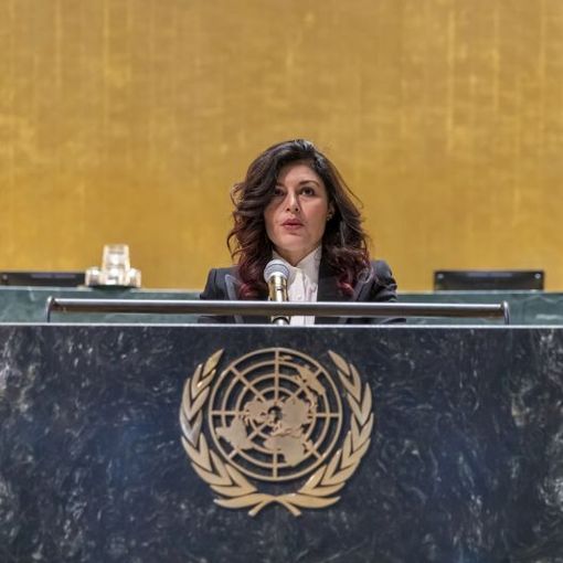 Giusy Ferreri a New York per parlare a oltre 2.500 giovani al Global Citizens Model United Nations 2025