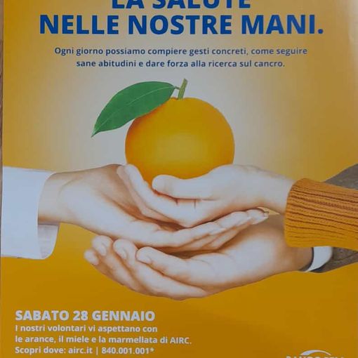 Pieve del Cairo: sabato 28 gennaio tornano le arance dell'Airc