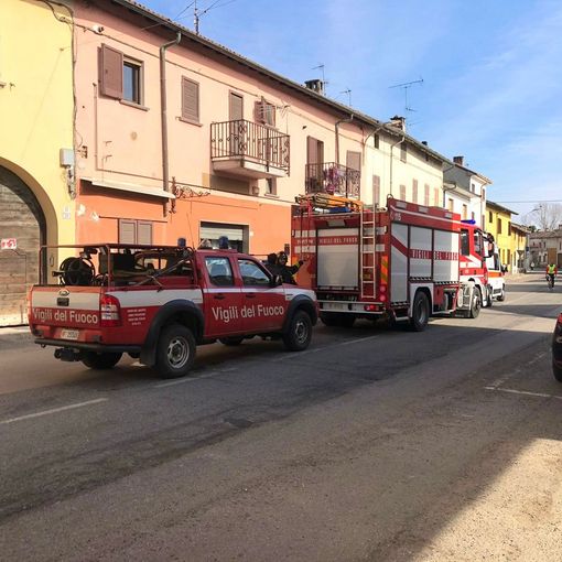 I soccorsi giunti in via Matteotti