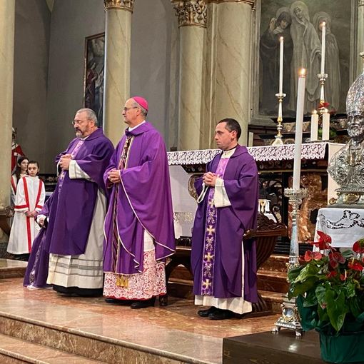 (FOTO) Mede: il vescovo Gervasoni ha chiuso l'anno giubilare dedicato a San Marziano