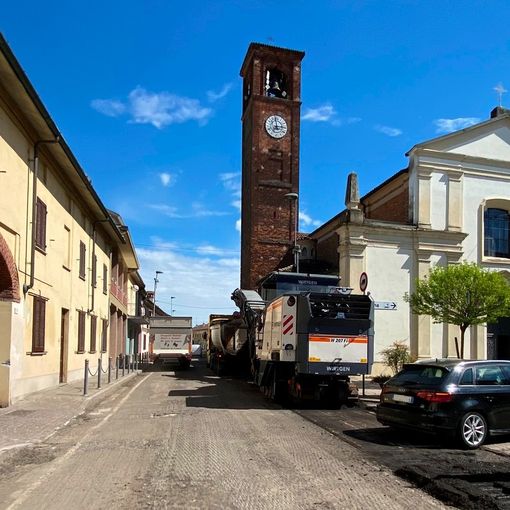 Ferrera Erbognone: al via i lavori di asfaltatura nel centro abitato