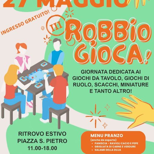 &quot;Robbio Gioca&quot;, è tutto pronto per la terza edizione