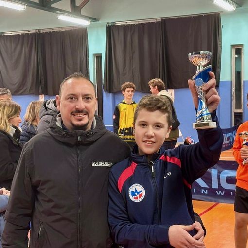 Tennistavolo, circuito provinciale giovanile: Edoardo Galli sul podio nell’under 15
