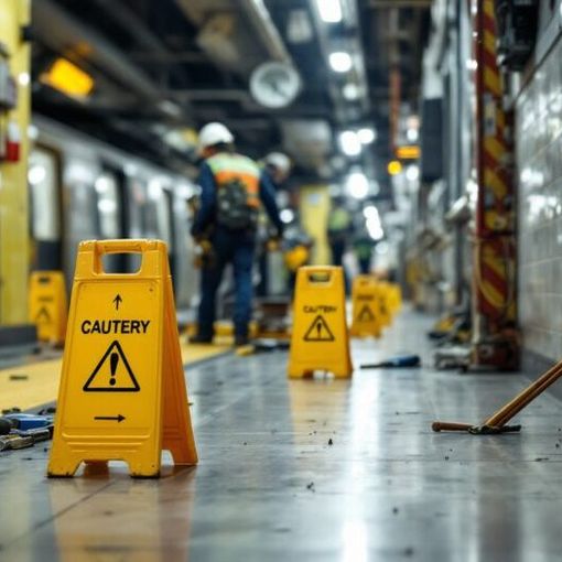 Operai urtati da una benna in metropolitana a Milano, non gravi per fortuna