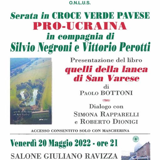 Una serata per l’Ucraina in Croce Verde Pavese