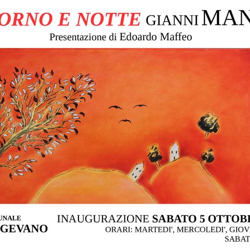 Vigevano, la mostra personale &quot;Gianni Mantovani - Rosso Giorno e Notte&quot;