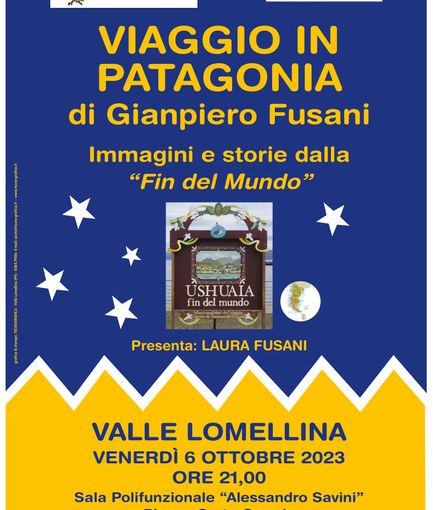 Valle: alla biblioteca comunale &quot;Viaggio in Patagonia&quot; di Gianpiero Fusani