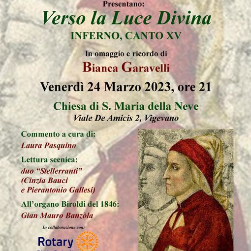 Vigevano: &quot;Dantedì&quot; nel ricordo di Bianca Garavelli