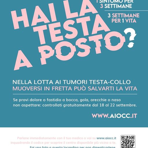 Lotta ai tumori testa-collo: 19 e 20 settembre visite gratuite agli Ospedali di Voghera e Vigevano