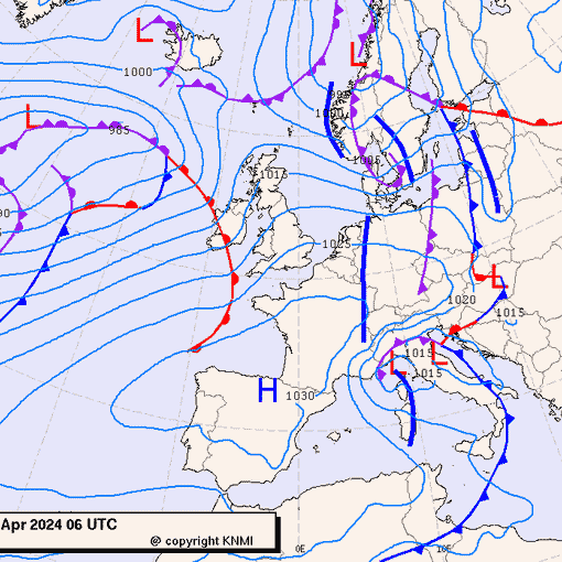 Previsioni meteo per mercoledì 10, giovedì 11, venerdì 12 (aprile)