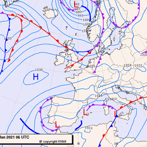 Previsioni meteo per domenica 10, lunedì 11, martedì 12 (gennaio)