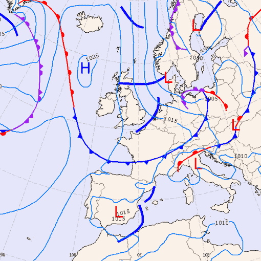 Previsioni meteo per martedì 11, mercoledì 12, giovedì 13 (giugno)
