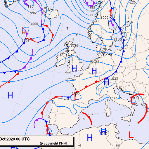 Previsioni meteo per martedì 11, mercoledì 12, giovedì 13 (ottobre)