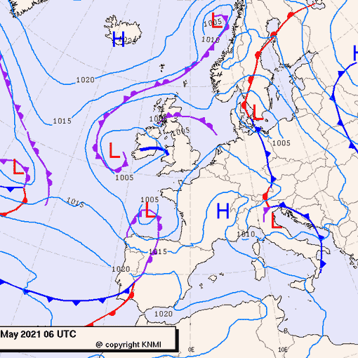 Previsioni meteo per mercoledì 12, giovedì 13, venerdì 14 (maggio)