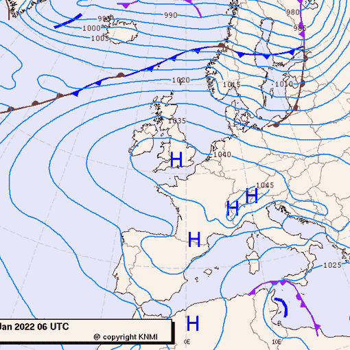 Previsioni meteo per giovedì 13, venerdì 14, sabato 15 (gennaio)