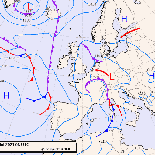 Previsioni meteo per martedì 13, giovedì 14, venerdì 15 (luglio)