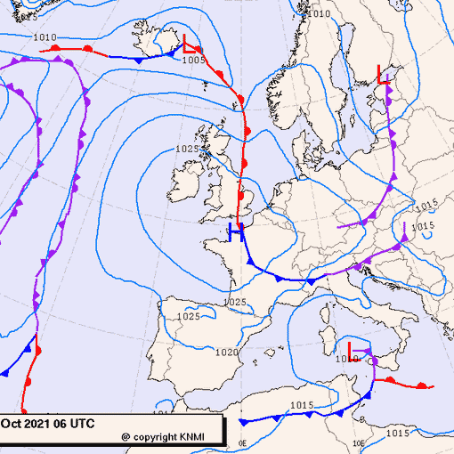 Previsioni meteo per mercoledì 13, giovedì 14, venerdì 15 (ottobre)
