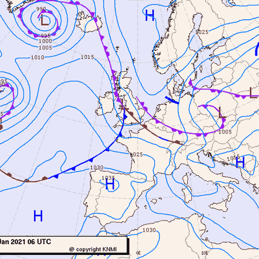 Previsioni meteo per giovedì 14, venerdì 15, sabato 16 (gennaio)