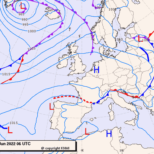 Previsioni meteo per martedì 14, mercoledì 15, giovedì 16 (giugno)