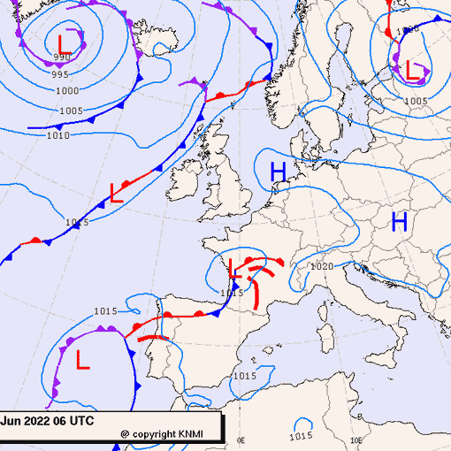 Previsioni meteo per mercoledì 15, giovedì 16, venerdì 17 (giugno)