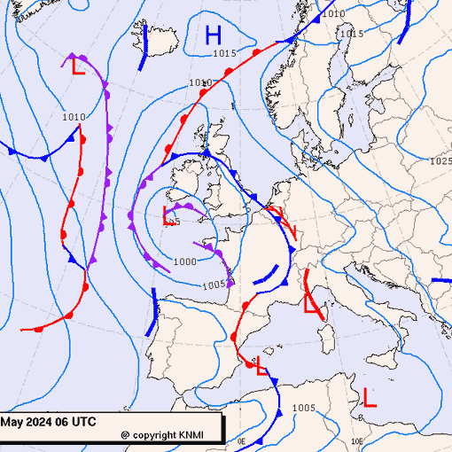 Previsioni meteo per mercoledì 15, giovedì 16, venerdì 17 (maggio)