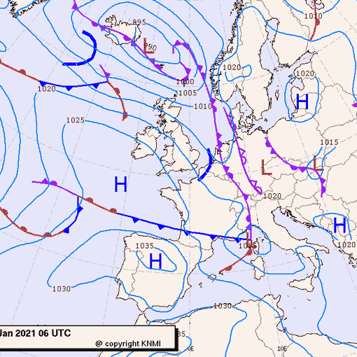 Previsioni meteo per domenica 17, lunedì 18, martedì 19 (gennaio)
