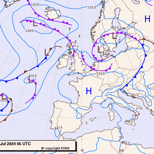Previsioni meteo per mercoledì 17, giovedì 18, venerdì 19 (luglio)