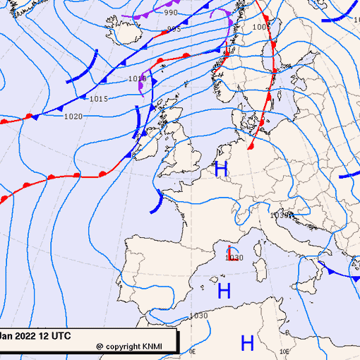 Previsioni meteo per martedì 18, mercoledì 19, giovedì 20 (gennaio)