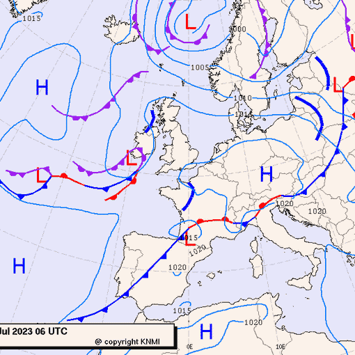 Previsioni meteo per martedì 18, mercoledì 19, giovedì 20 (luglio)