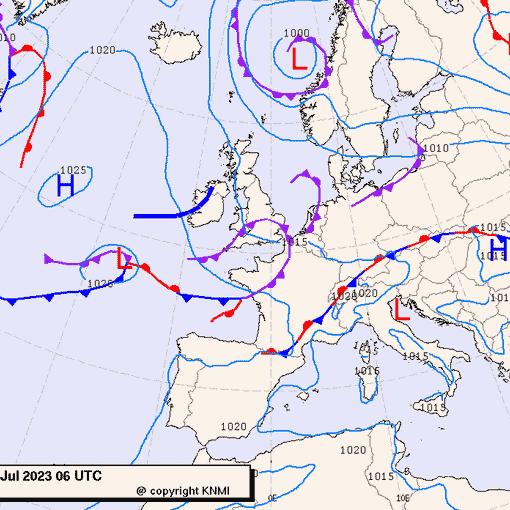 Previsioni meteo per mercoledì 19, giovedì 20, venerdì 21 (luglio)