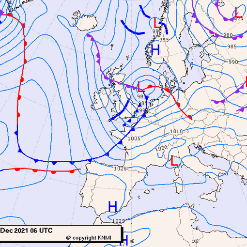 Previsioni meteo per mercoledì 1, giovedì 2, venerdì 3 (dicembre)