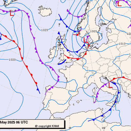 Previsioni meteo per mercoledì 21, giovedì 22, venerdì 23 (maggio)