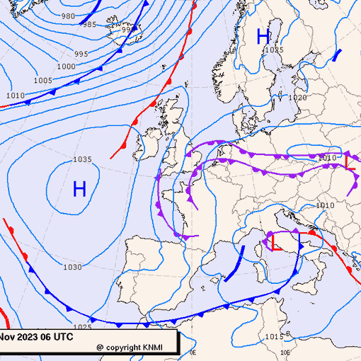 Previsioni meteo per martedì 21, mercoledì 22, giovedì 23 (novembre)
