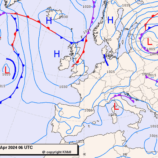 Previsioni meteo per lunedì 22, martedì 23, mercoledì 24 (aprile)