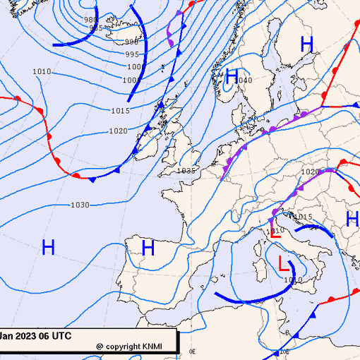 Previsioni meteo per domenica 22, lunedì 23, martedì 24 (gennaio)