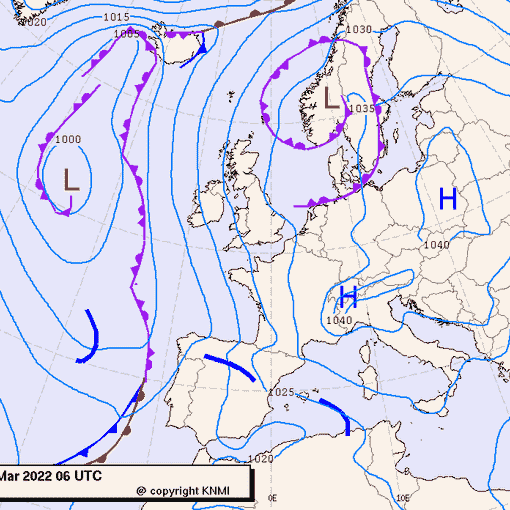 Previsioni meteo per martedì 22, mercoledì 23, giovedì 24 (marzo)