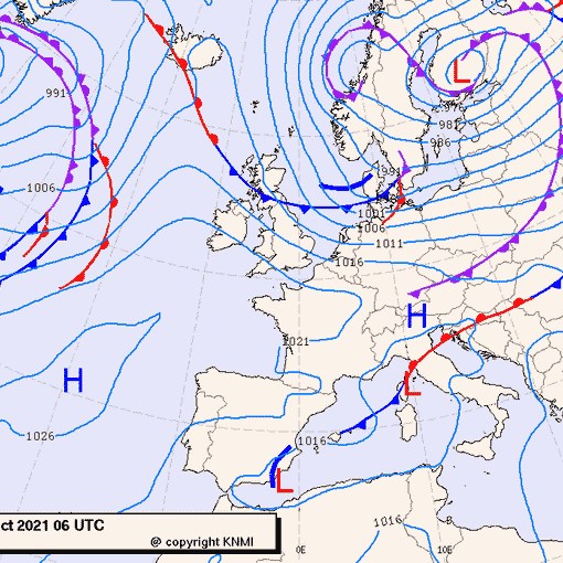 Previsioni meteo per venerdì 22, sabato 23, domenica 24 (ottobre)