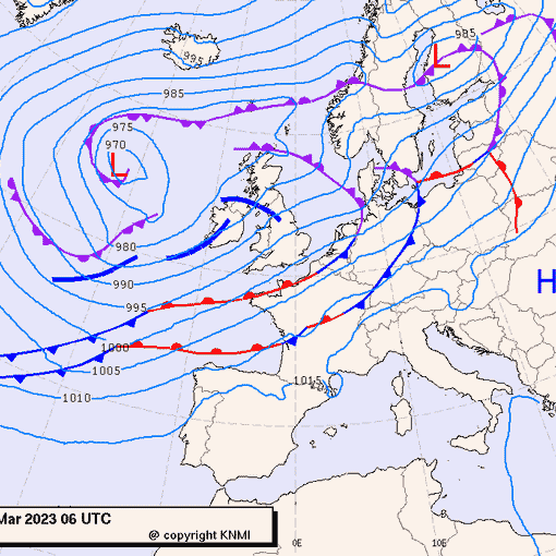 Previsioni meteo per giovedì 23, venerdì 24, sabato 25 (marzo)