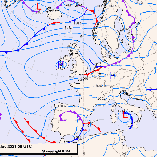 Previsioni meteo per martedì 23, mercoledì 24, giovedì 25 (novembre)