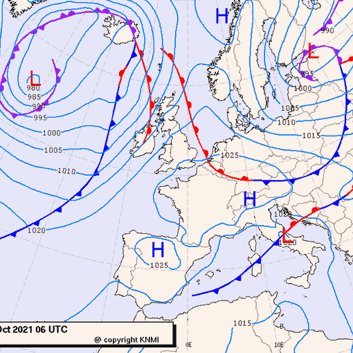 Previsioni meteo per sabato 23, domenica 24, lunedì 25 (ottobre)