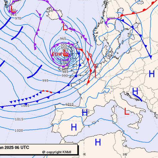 Previsioni meteo per venerdì 24, sabato 25, domenica 26 (gennaio)