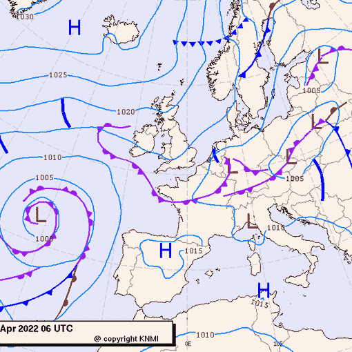 Previsioni meteo per lunedì 25, martedì 26, mercoledì 27 (aprile)