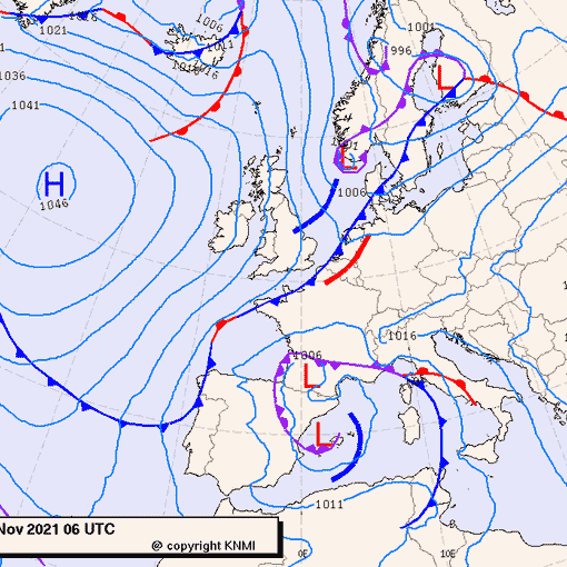 Previsioni meteo per giovedì 25, venerdì 26, sabato 27 (novembre)