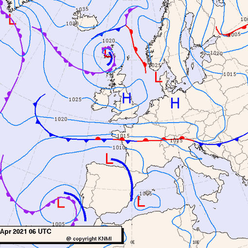 Previsioni meteo per lunedì 26, martedì 27, mercoledì 28 (aprile)