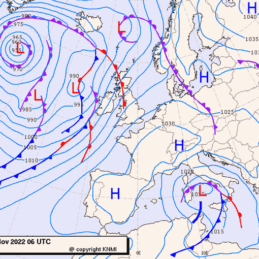 Previsioni meteo per sabato 26, domenica 27, lunedì 28 (novembre)