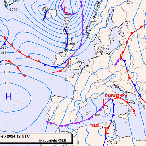 Previsioni meteo per martedì 27, mercoledì 28, giovedì 29 (febbraio)