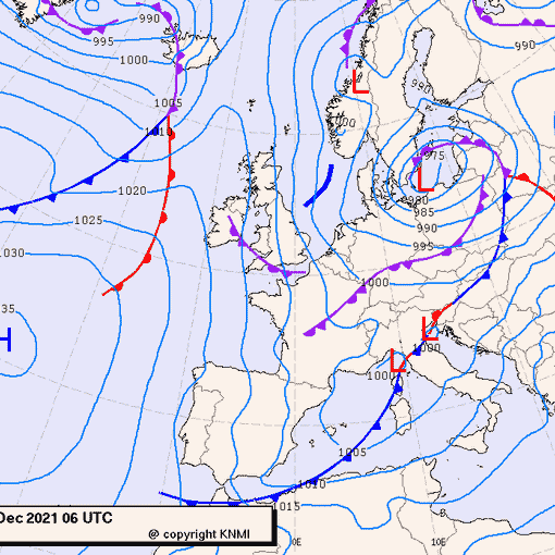 Previsioni meteo per giovedì 2, venerdì 3, sabato 4 (dicembre)