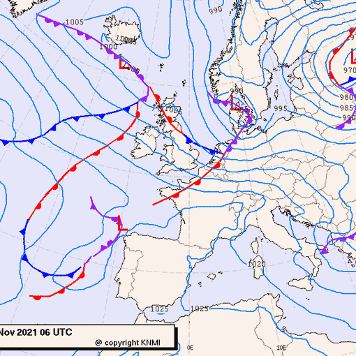 Previsioni meteo per martedì 30, mercoledì 1, giovedì 2 (novembre-dicembre)