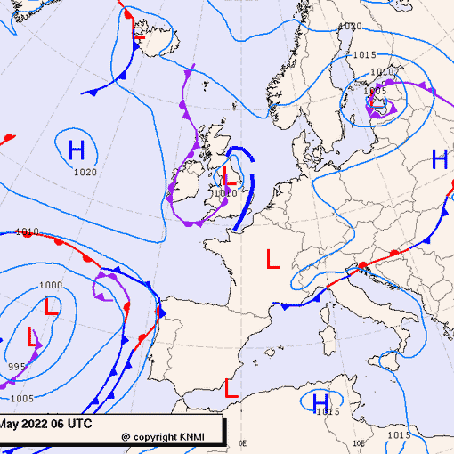 Previsioni meteo per martedì 31, mercoledì 1, giovedì 2 (maggio-giugno)