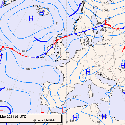 Previsioni meteo per mercoledì 31, giovedì 1, venerdì 2 (marzo-aprile)